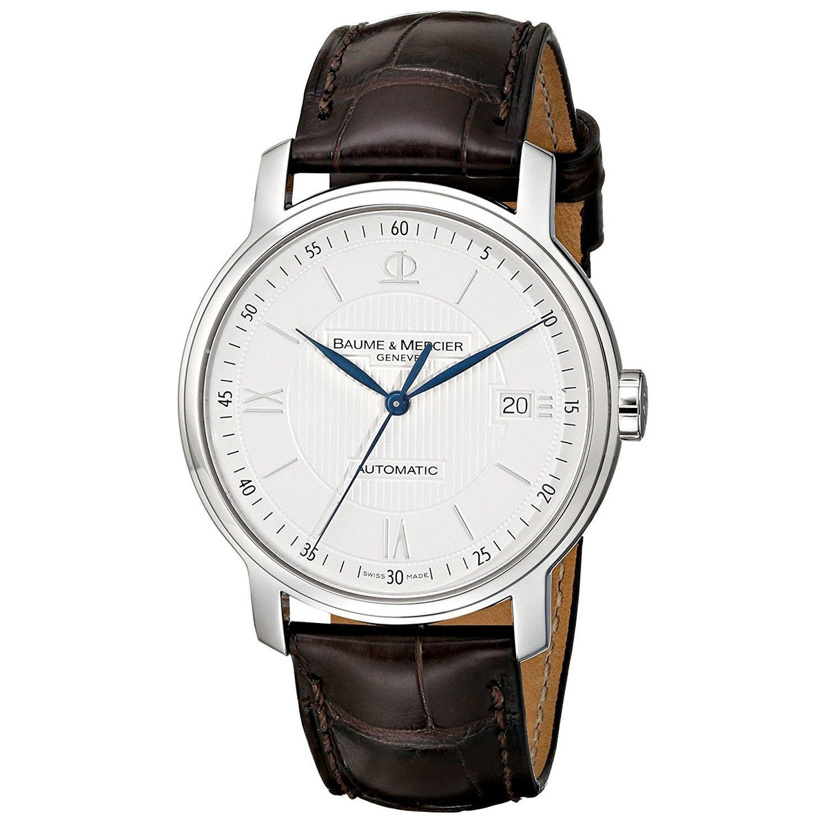Baume &amp; Mercier Men&#39;s MOA08791 Classima Automatic Brown Leather Watch