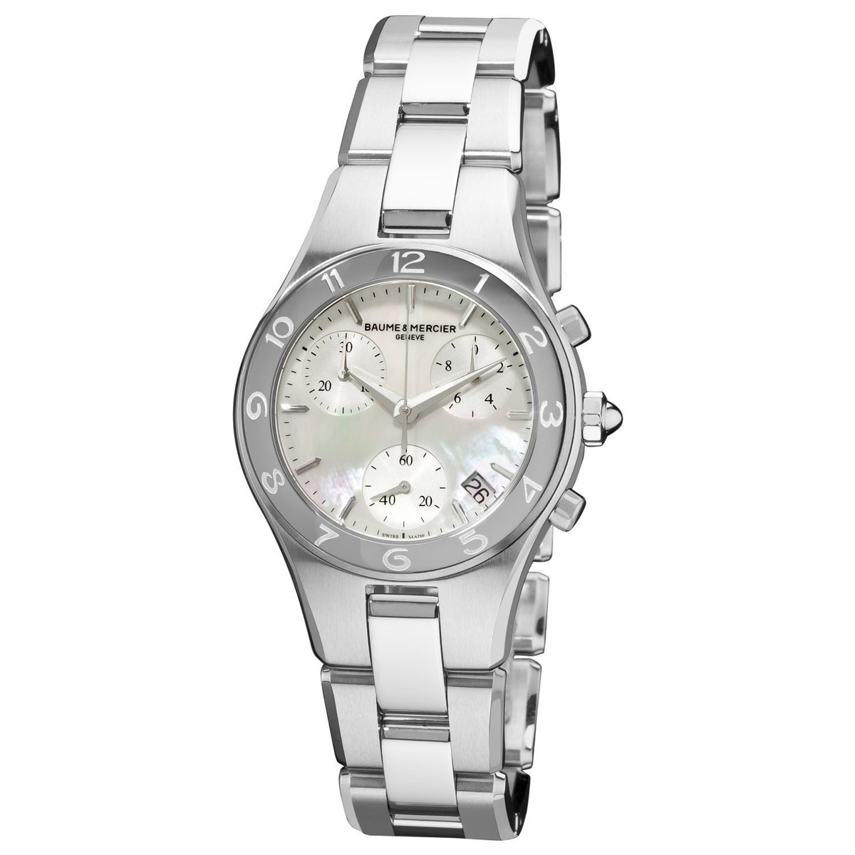 Baume &amp; Mercier Women&#39;s MOA10012 Linea Chronograph Stainless Steel Watch