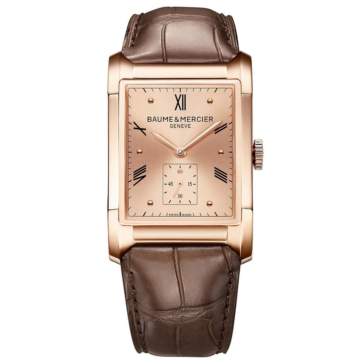 Baume &amp; Mercier Men&#39;s MOA10033 Hampton Milleis Brown Leather Watch