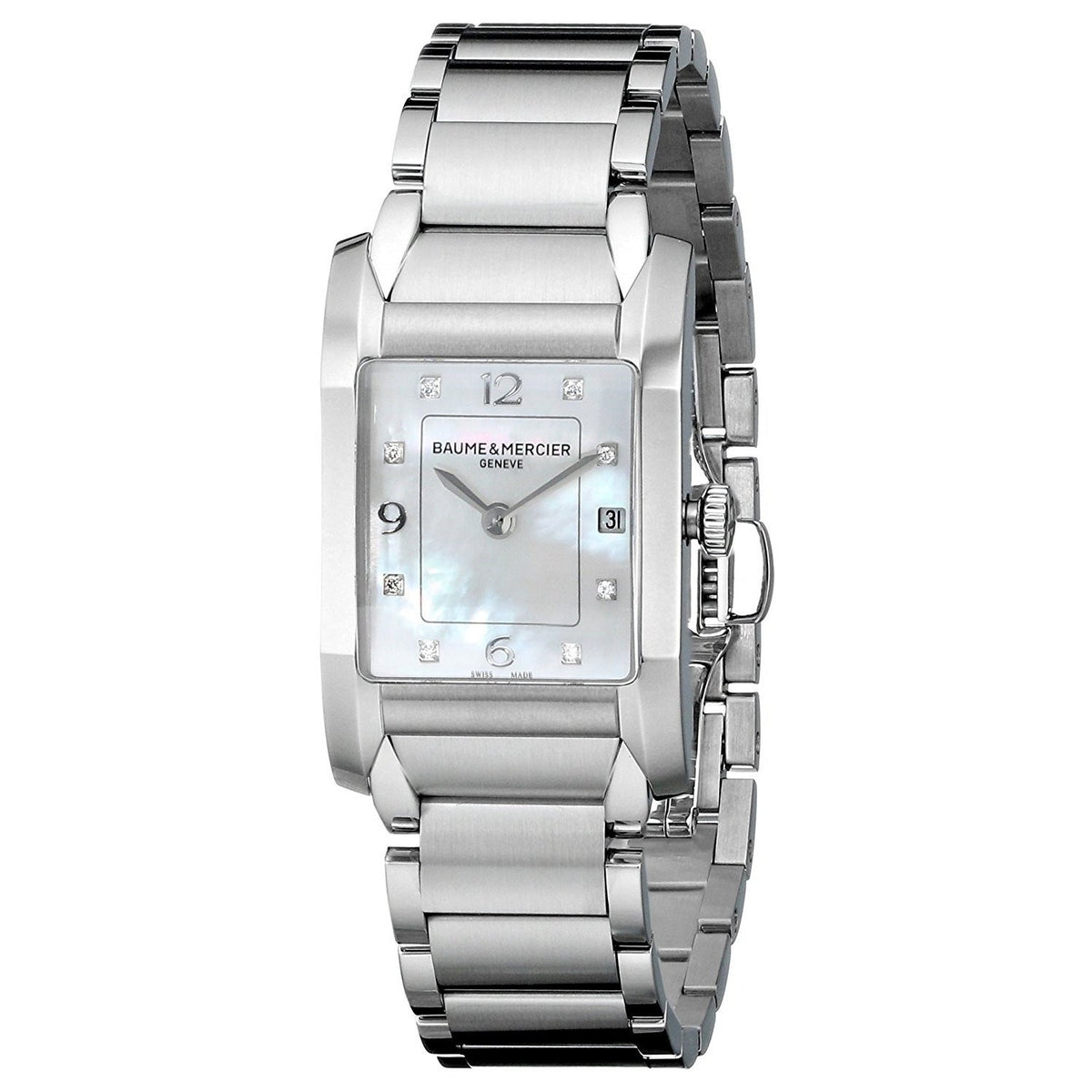Baume &amp; Mercier Women&#39;s MOA10050 Hampton Diamond Stainless Steel Watch