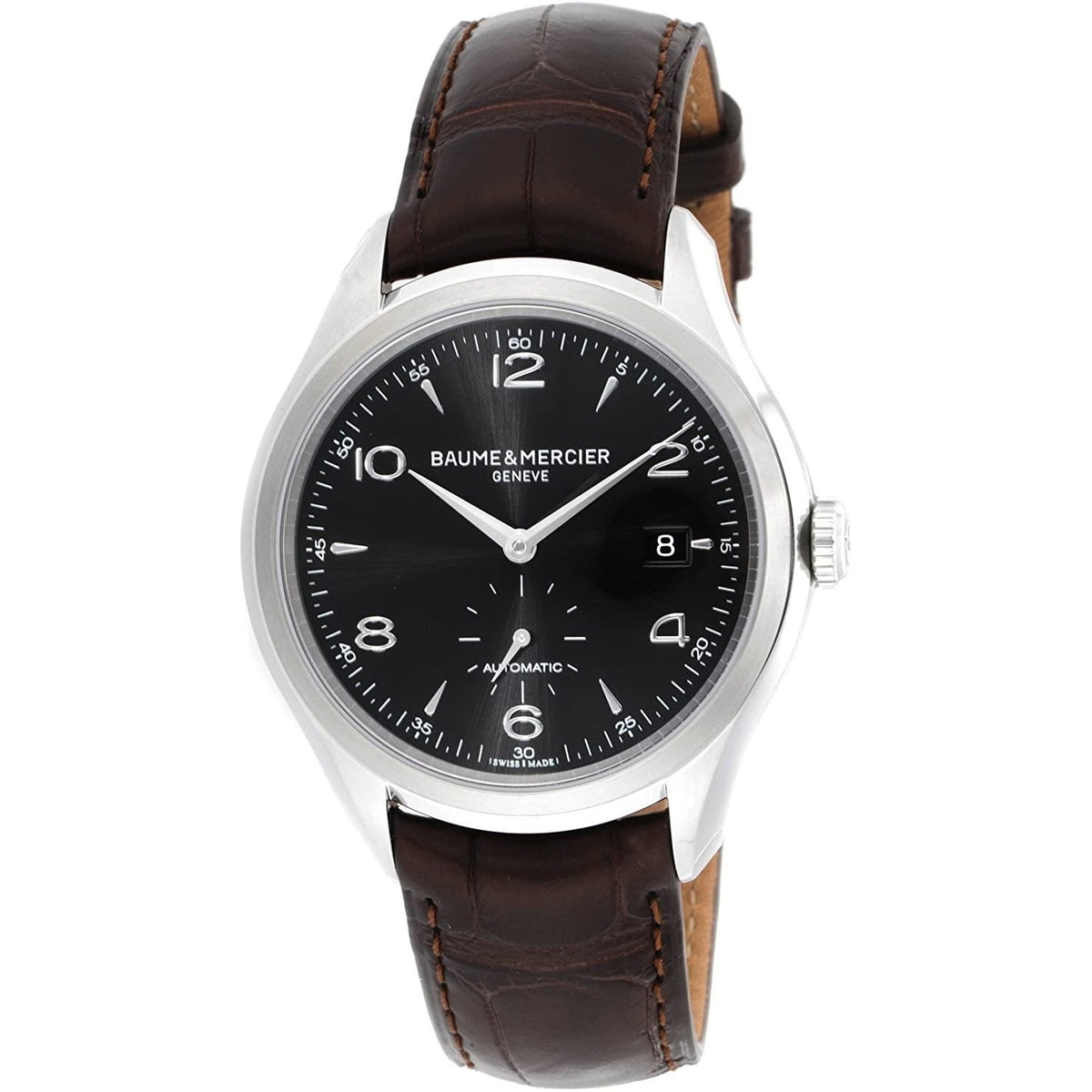 Baume &amp; Mercier Men&#39;s MOA10053 Clifton Brown Leather Watch