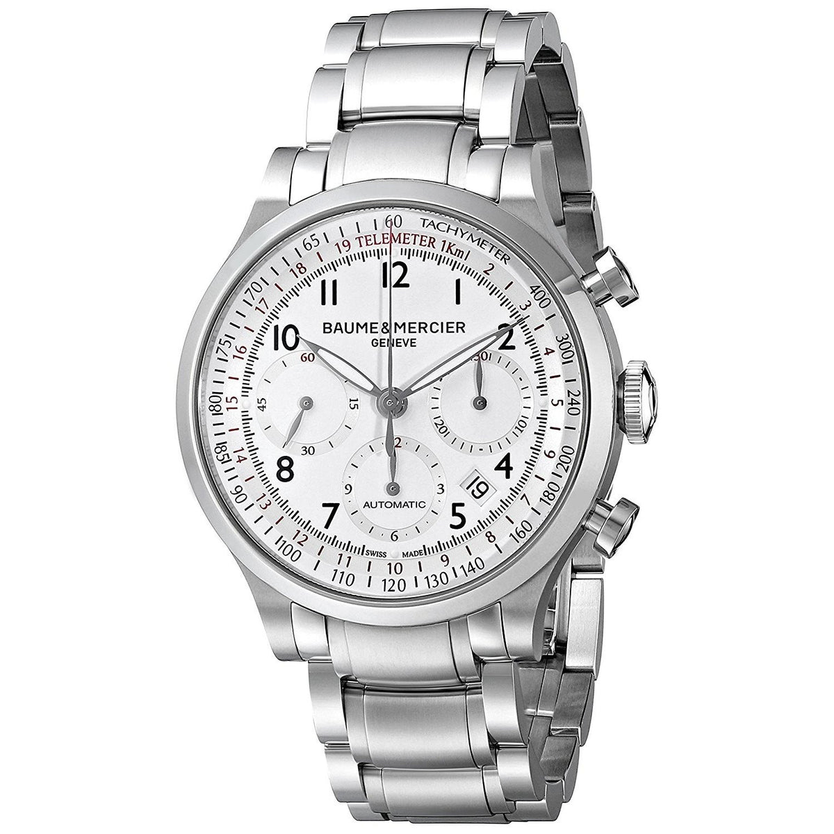 Baume &amp; Mercier Men&#39;s MOA10061 Capeland Chronograph Automatic Stainless Steel Watch