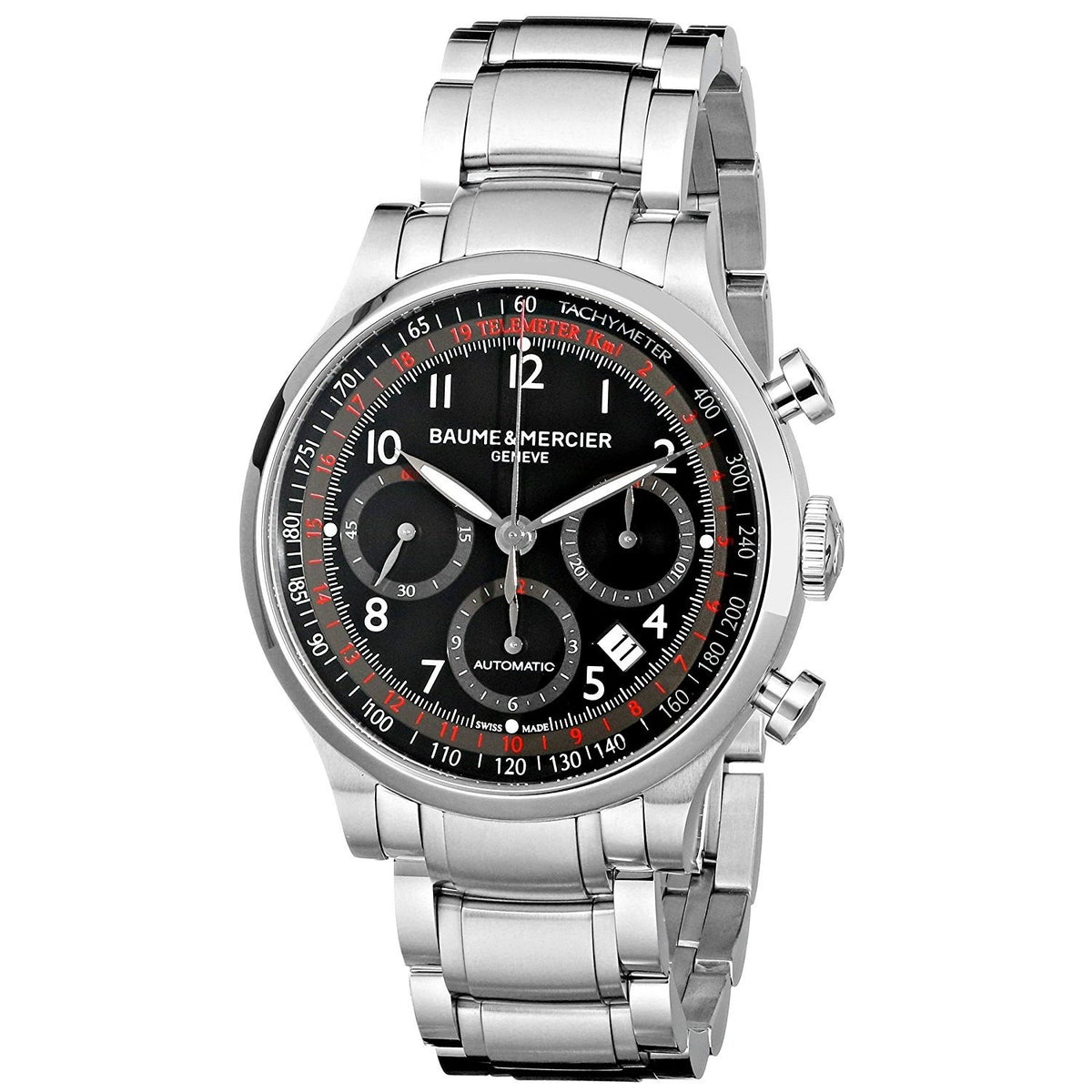 Baume &amp; Mercier Men&#39;s MOA10062 Capeland Chronograph Automatic Stainless Steel Watch