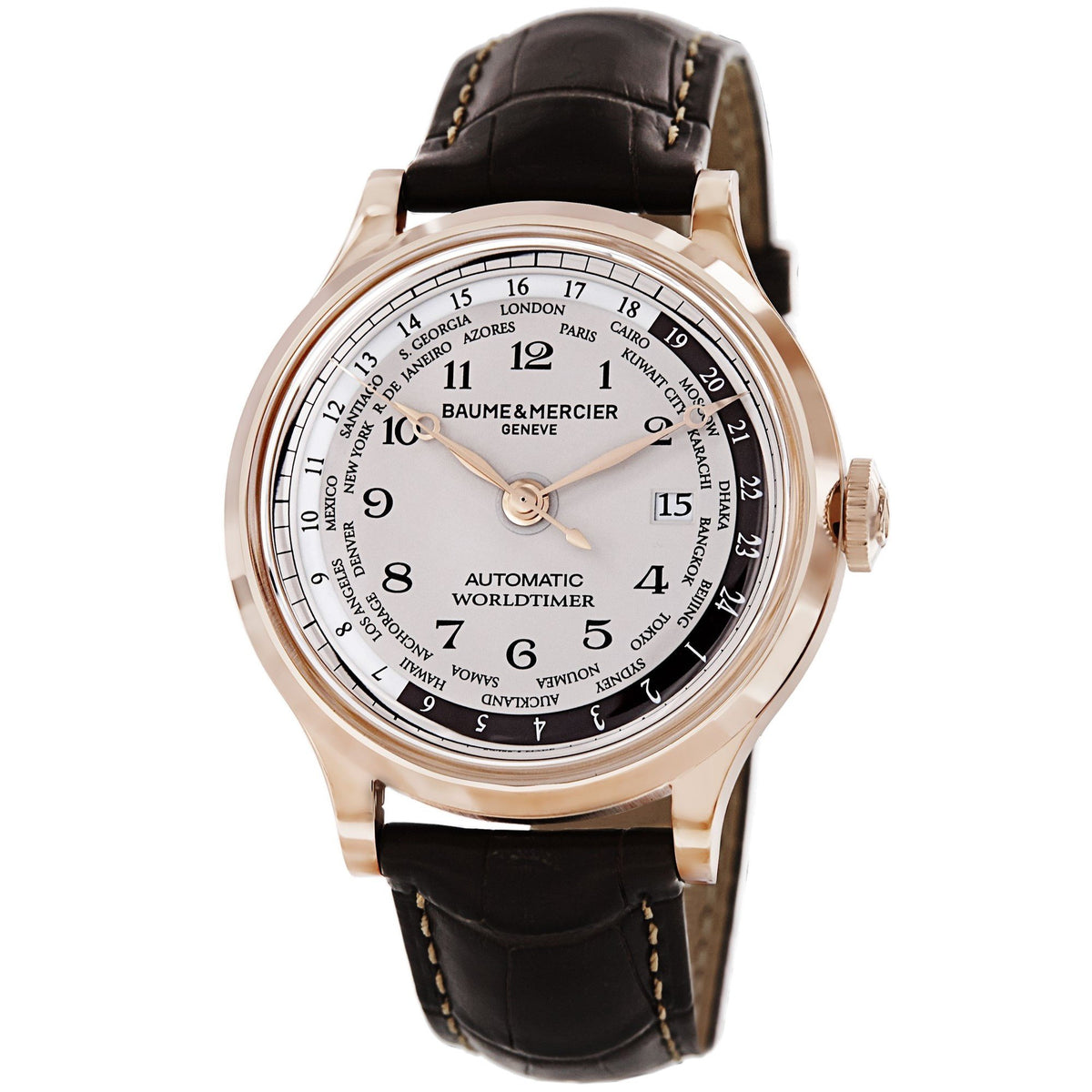 Baume & Mercier Men's MOA10107 Capeland Brown Leather Watch