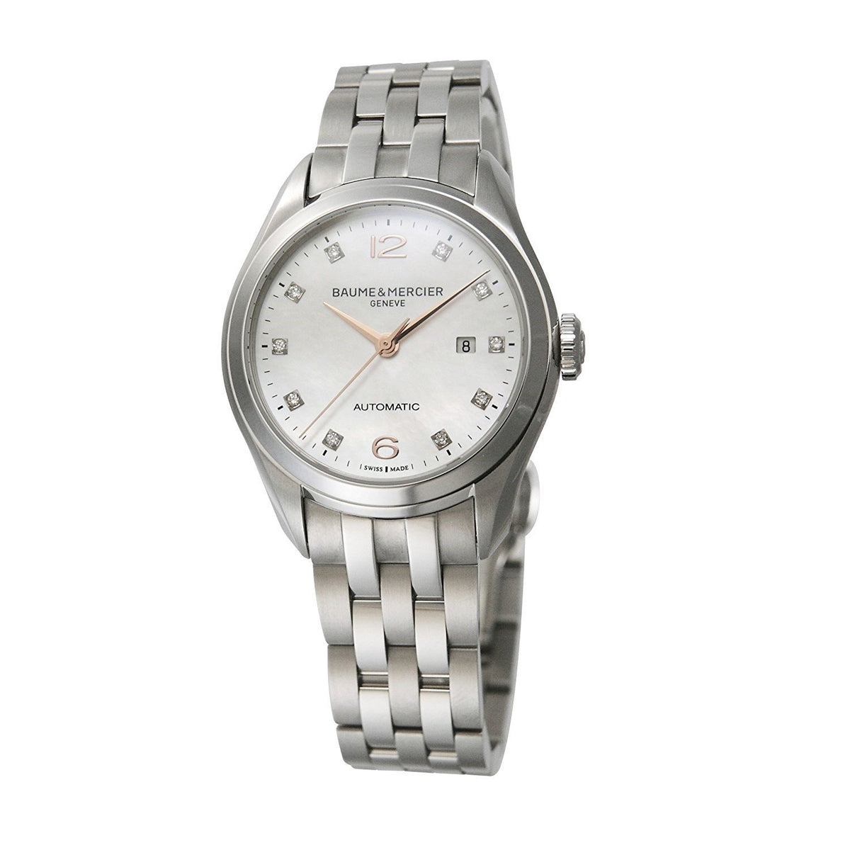 Baume &amp; Mercier Women&#39;s MOA10151 Clifton Stainless Steel Watch