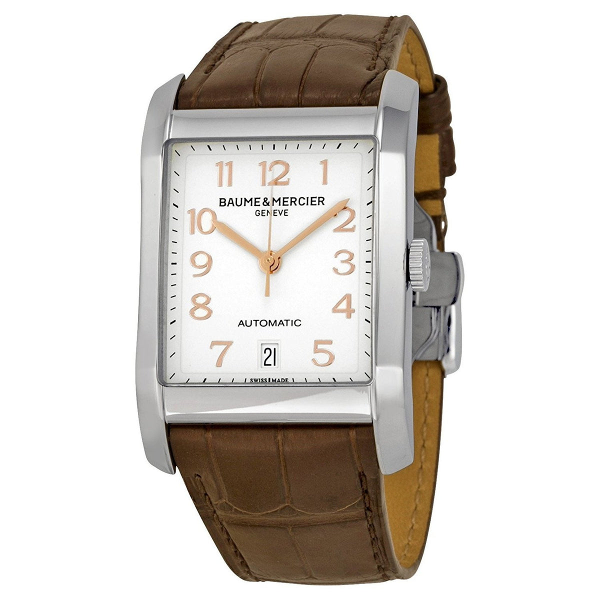 Baume &amp; Mercier Men&#39;s MOA10156 Hampton Brown Leather Watch