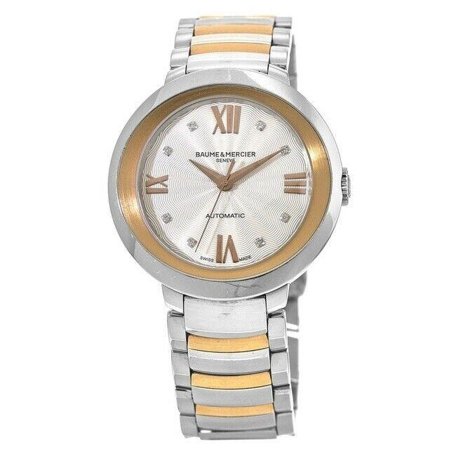 Baume &amp; Mercier Women&#39;s MOA10163 Promesse Two-Tone 18kt Rose Gold and Stainless Steel Watch