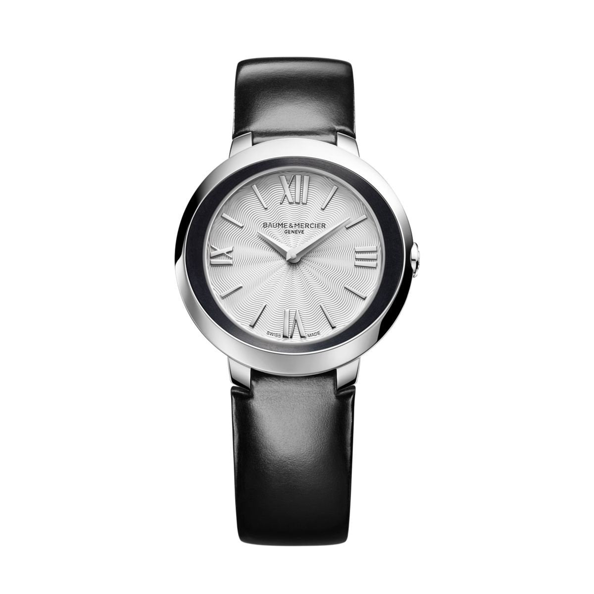 Baume & Mercier Women's MOA10185 Promesse Black Leather Watch