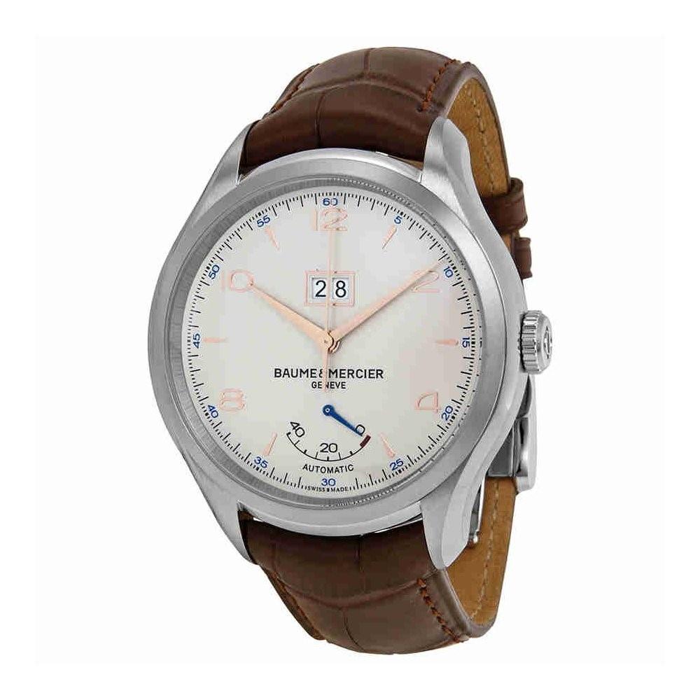 Baume &amp; Mercier Men&#39;s MOA10205 Clifton Brown Leather Watch