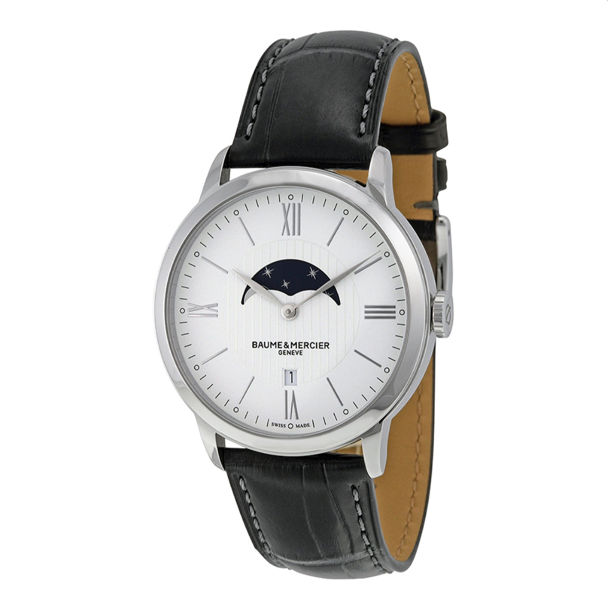 Baume & Mercier Men's MOA10219 Classima Black Leather Watch