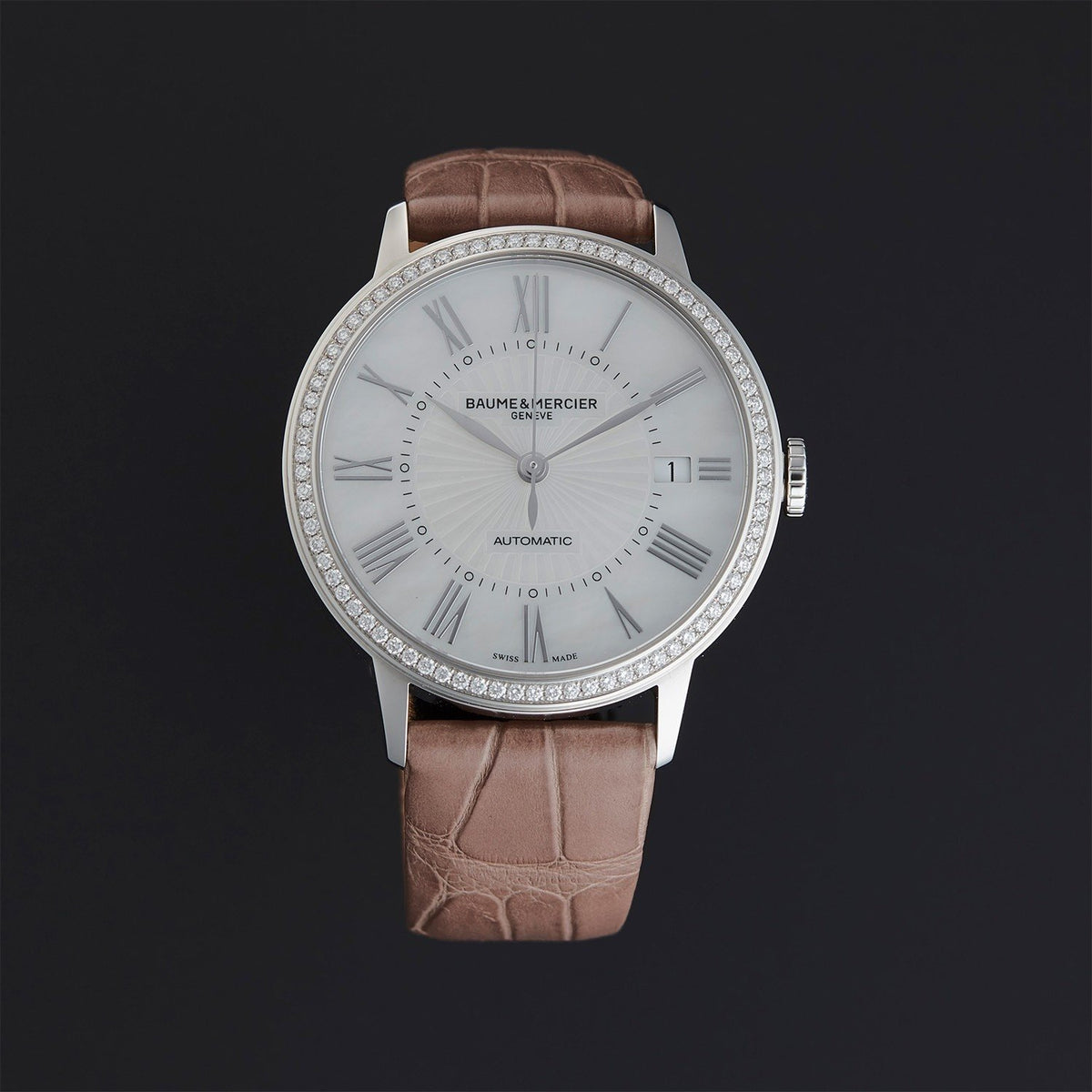 Baume &amp; Mercier Women&#39;s MOA10222 Classima Brown Leather Watch