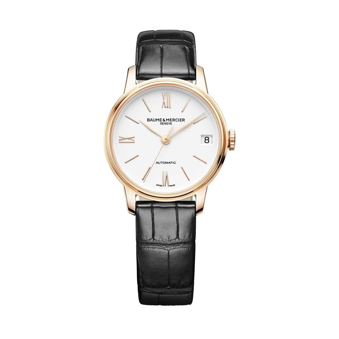 Baume &amp; Mercier Women&#39;s MOA10270 Classima Black Leather Watch