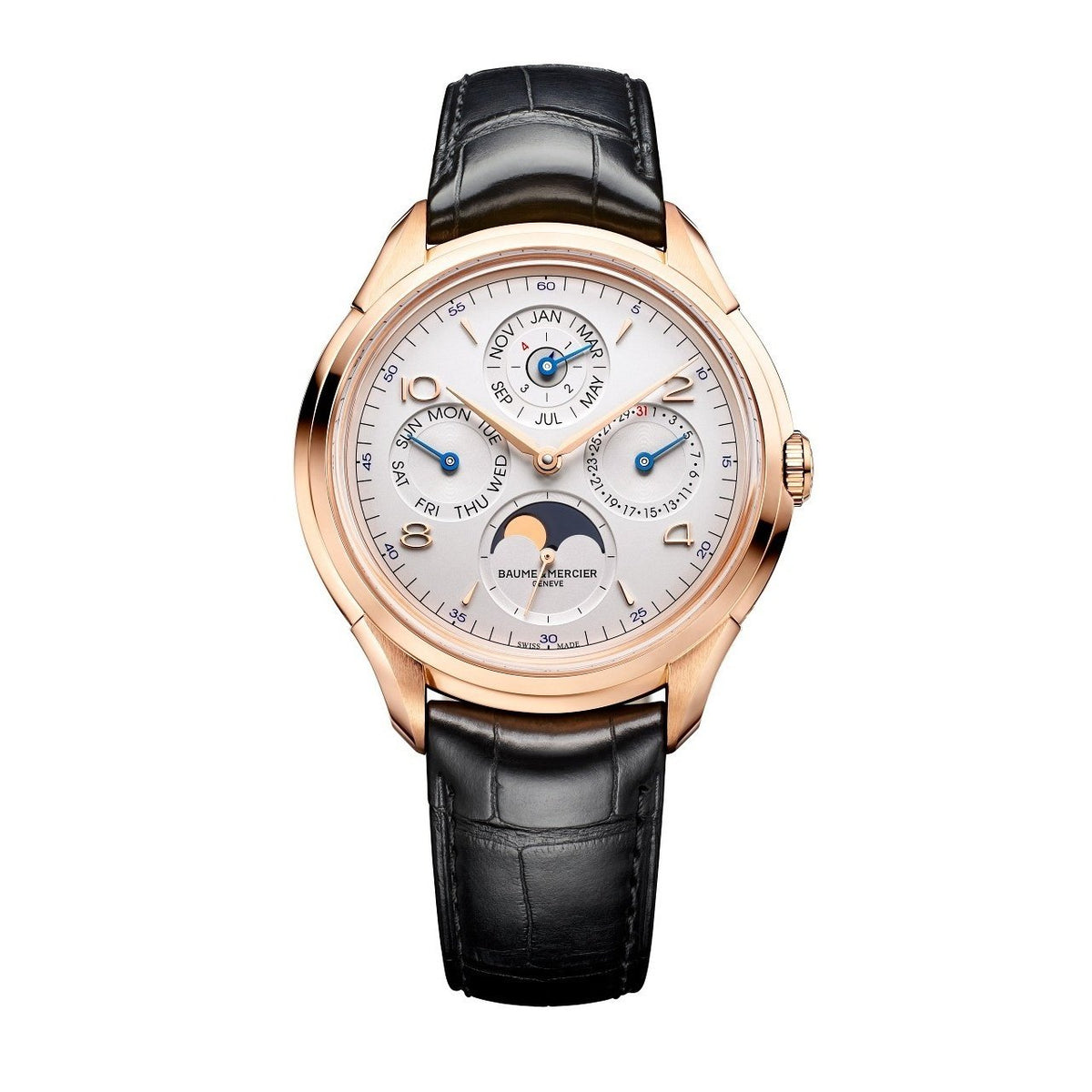 Baume & Mercier Men's MOA10306 Clifton Black Leather Watch