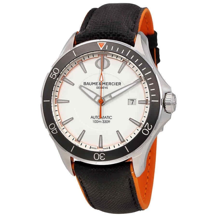 Baume & Mercier Men's MOA10337 Clifton Black Leather Watch