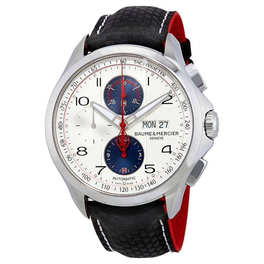 Baume & Mercier Men's MOA10342 Clifton Chronograph Black Carbon Fiber Watch
