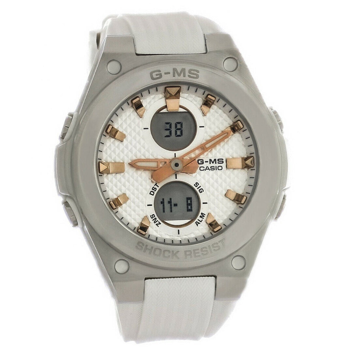 Casio Women's MSGC100C-7A Baby-G White Rubber Watch