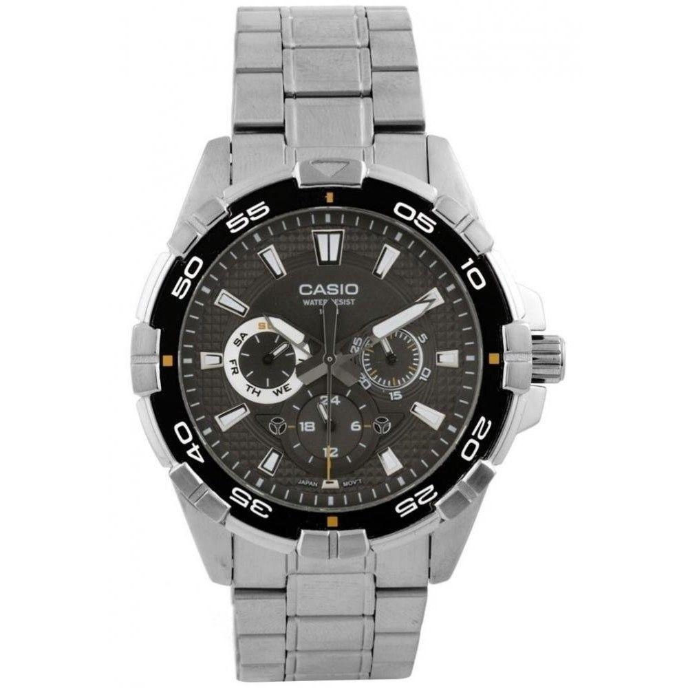 Casio Men's MTD1069D-1A Casio Chronograph Stainless Steel Watch
