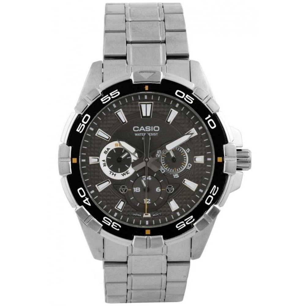 Casio Men&#39;s MTD1069D-1A Casio Chronograph Stainless Steel Watch