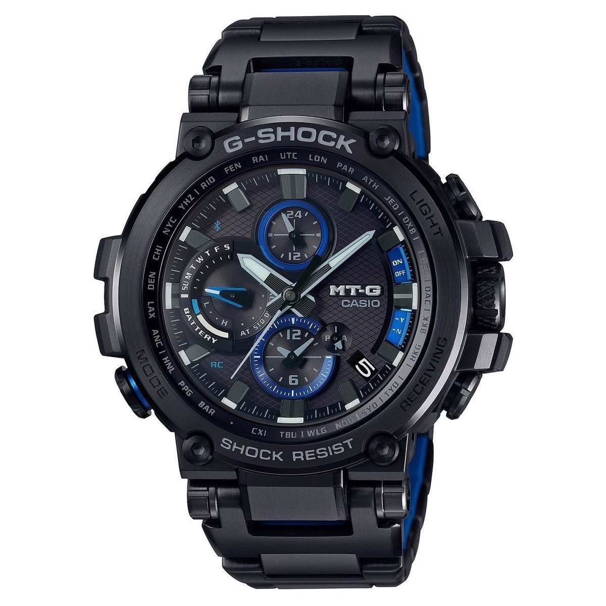 Casio Men's MTGB1000BD-1A G-Shock Chronograph Black Stainless Steel Watch