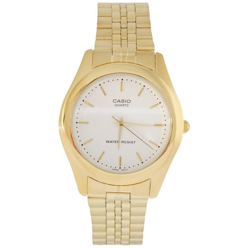 Casio Men&#39;s MTP-1129N-7A Classic Gold-Tone Stainless Steel Watch