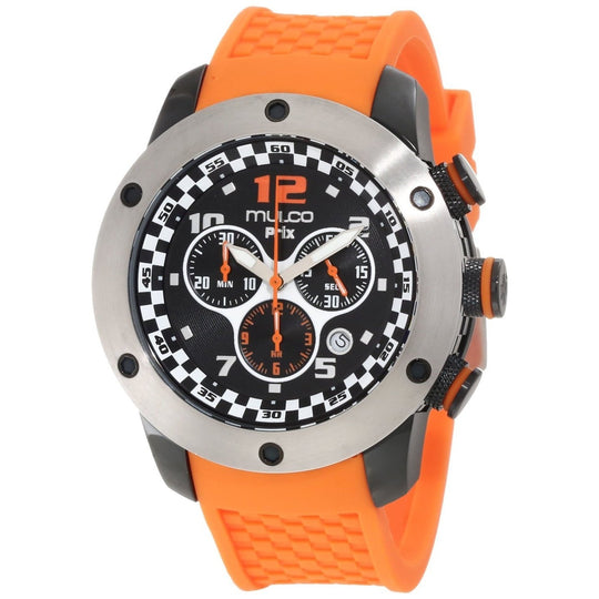 Mulco Unisex MW26313085 Prix Chronograph Orange Silicone Watch