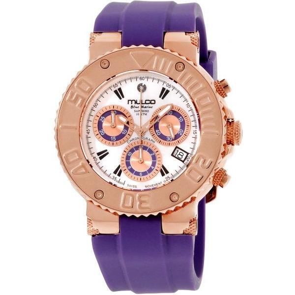 Mulco Unisex MW370602051 Blue Marine Violet Silicone Watch