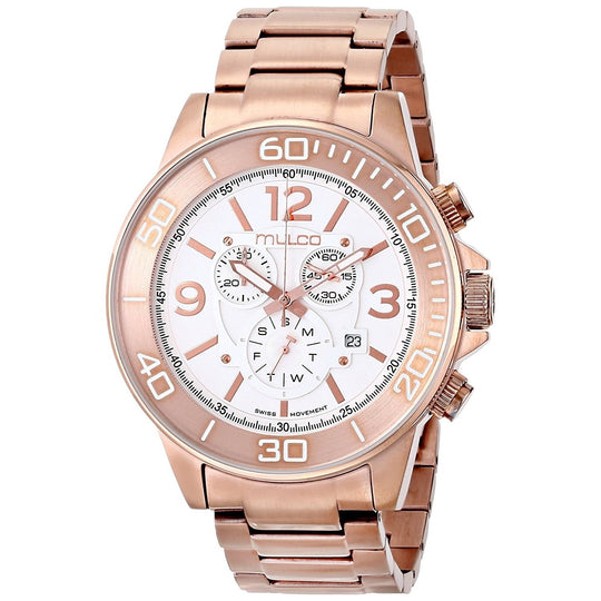 Mulco Unisex MW490147331 Ferro Chronograph Rose-Tone Stainless Steel Watch