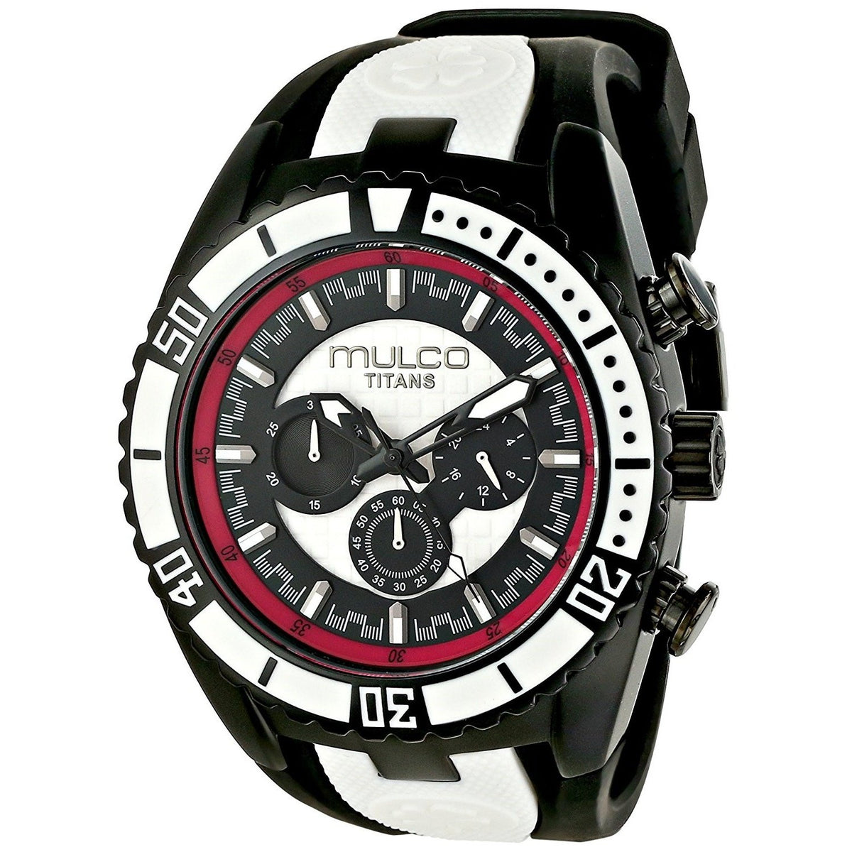 Mulco Unisex MW51836028 Titan Chronograph Black Rubber Watch