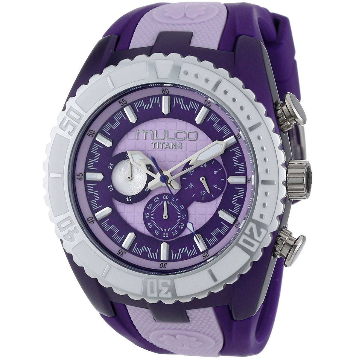Mulco Unisex MW51836051 Titans Wave Chronograph Purple Silicone Watch