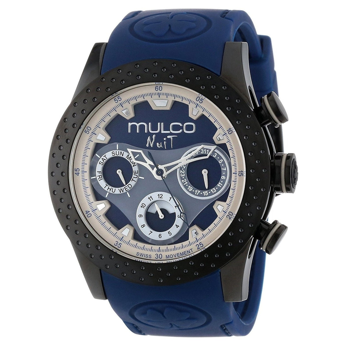 Mulco Unisex MW51962045 Nuit Mia Chronograph Blue Silicone Watch