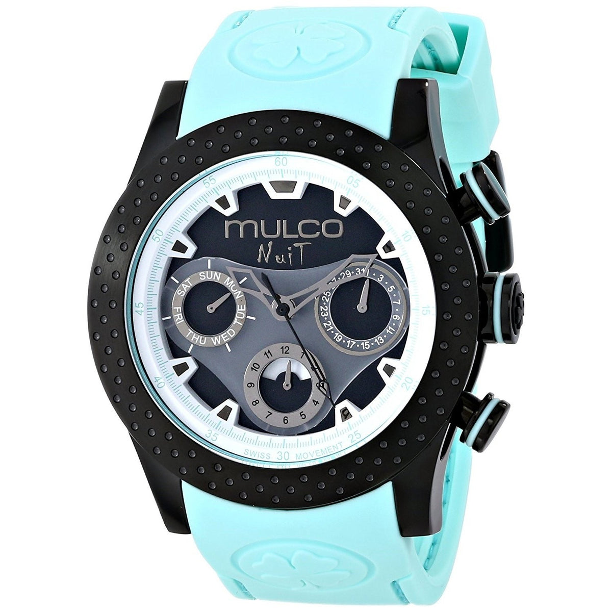 Mulco Unisex MW51962443 Nuit Mia Chronograph Blue Silicone Watch