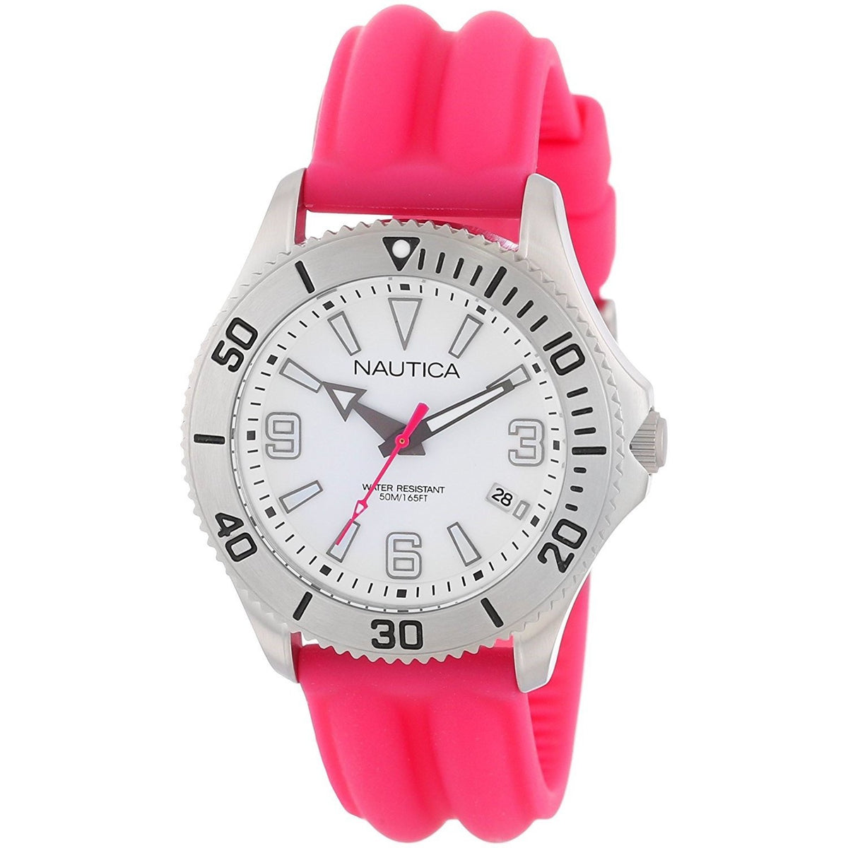 Nautica Women&#39;s N11531M NAC 102 Pink Silicone Watch