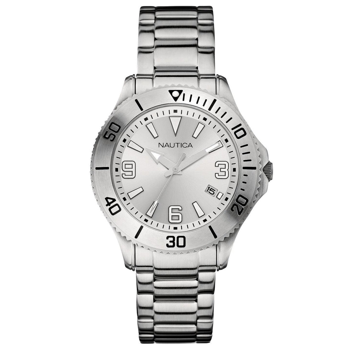 Nautica Men&#39;s N11577G NAC Stainless Steel Watch