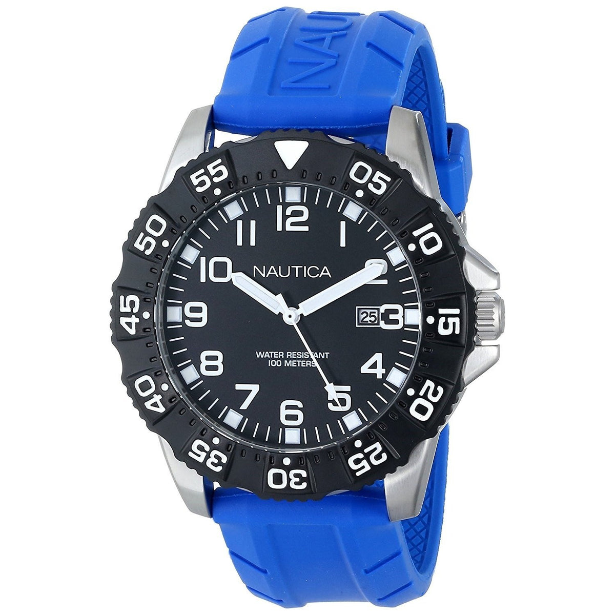 Nautica Men&#39;s N12640G NSR Blue Silicone Watch