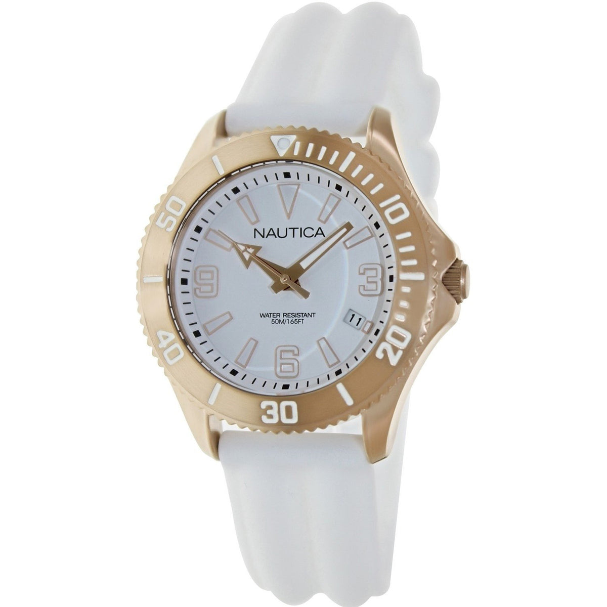 Nautica Unisex N14648M White Silicone Watch