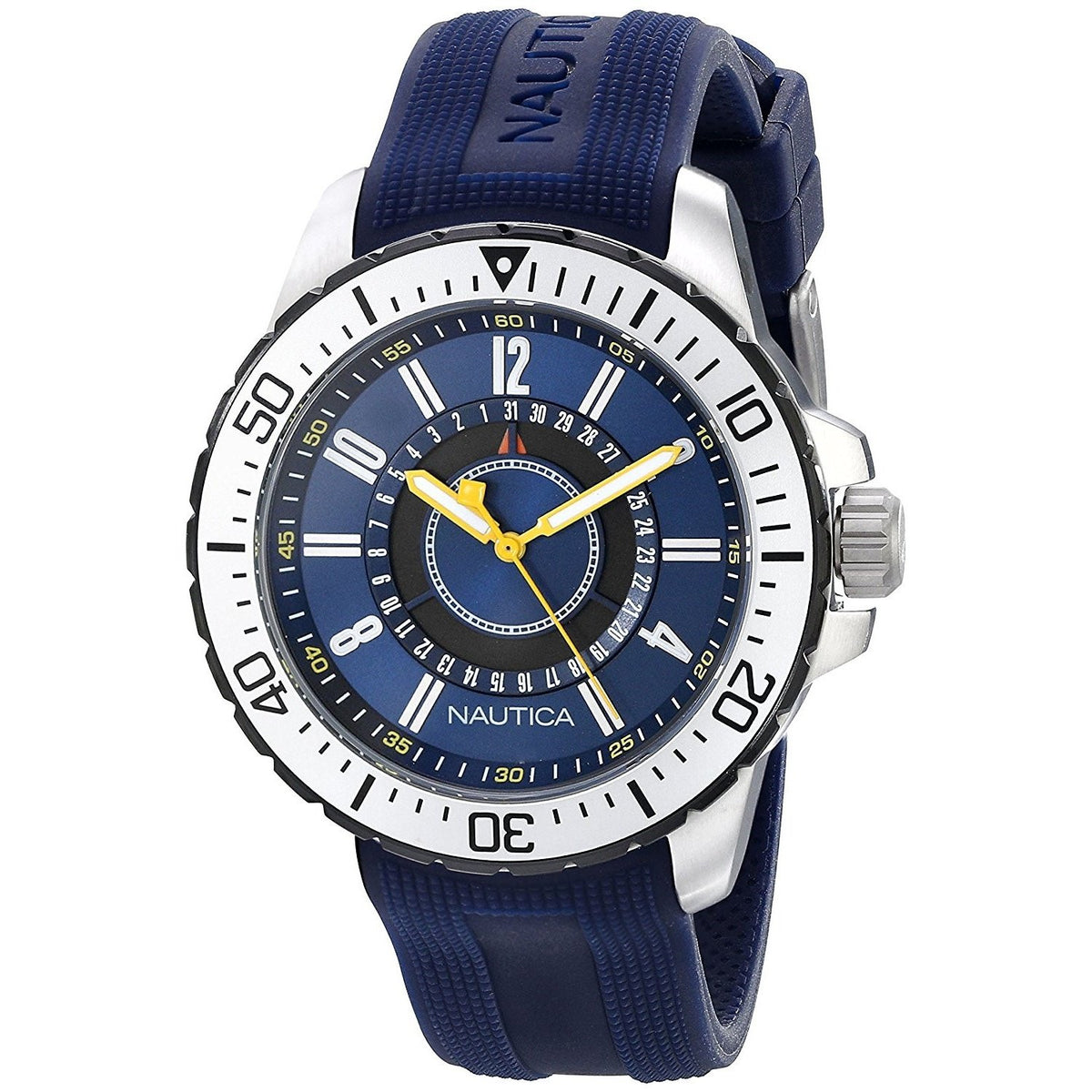 Nautica Unisex N14664G NST Blue Silicone Watch