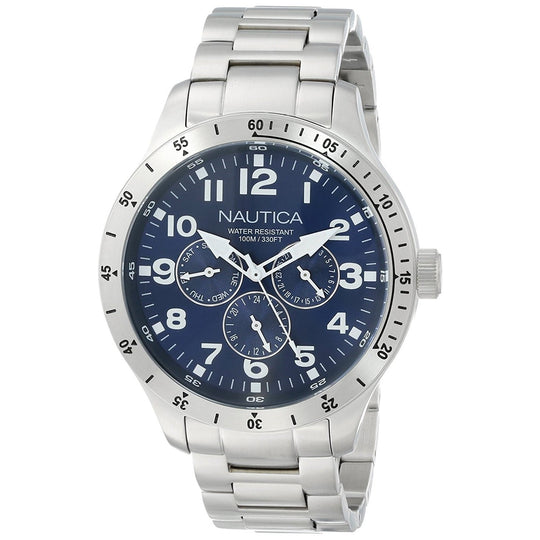 Nautica Men's N14672G BFD Multi-Function Stainless Steel Watch