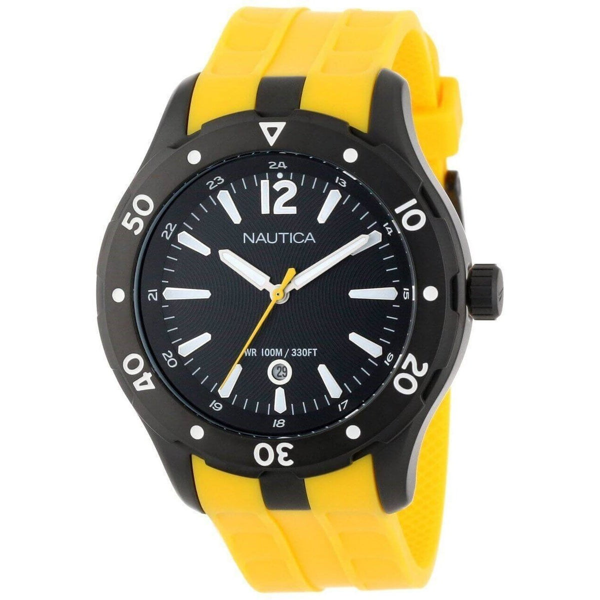 Nautica Unisex N15626G NST Yellow Silicone Watch