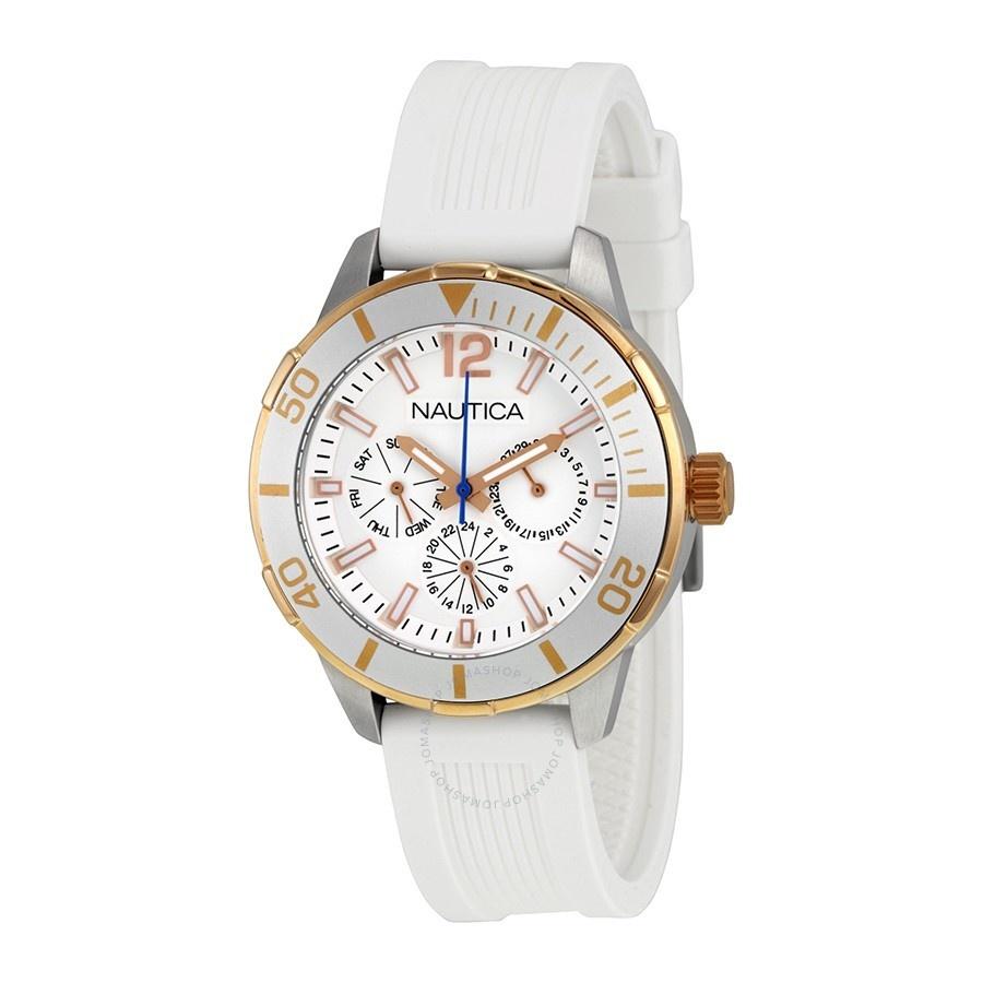 Nautica Unisex N15631M Active Multi-Function White Silicone Watch