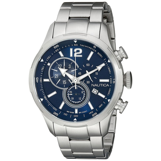 Nautica Men's NAD16508G NCS Chronograph Stainless Steel Watch