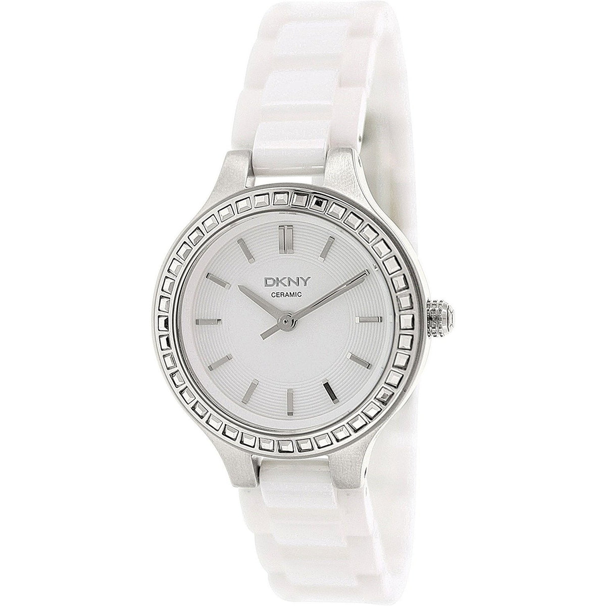 DKNY Women&#39;s NY2249 Chambers White Ceramic Watch