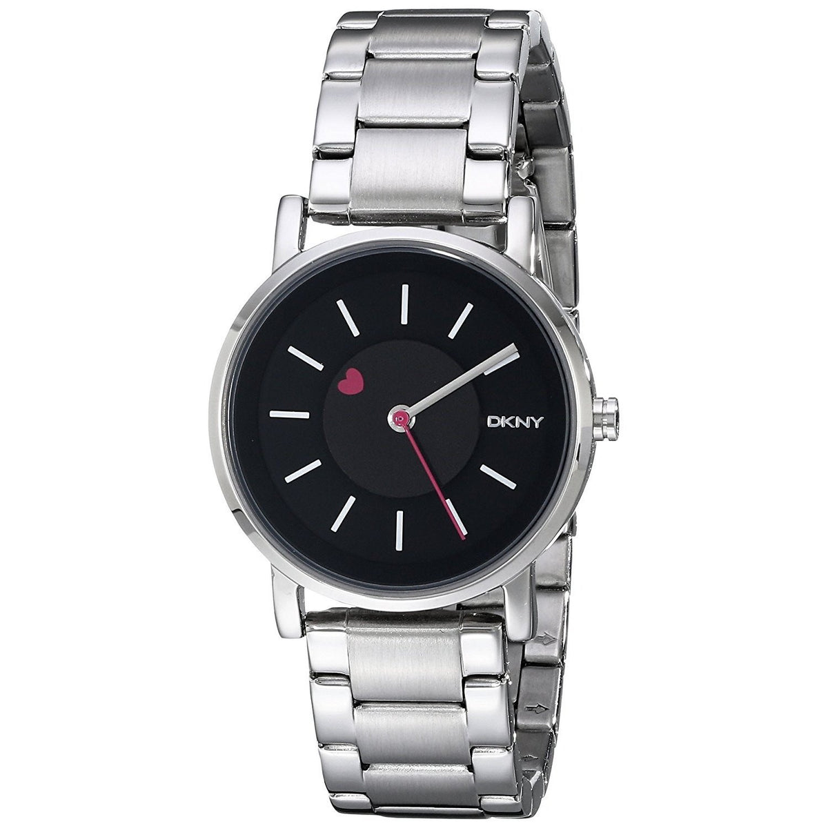 DKNY Women&#39;s NY2268 Soho Floating Heart Stainless Steel Watch