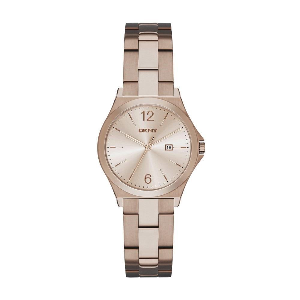 DKNY Women&#39;s NY2368 Parsons Rose-Tone Stainless Steel Watch