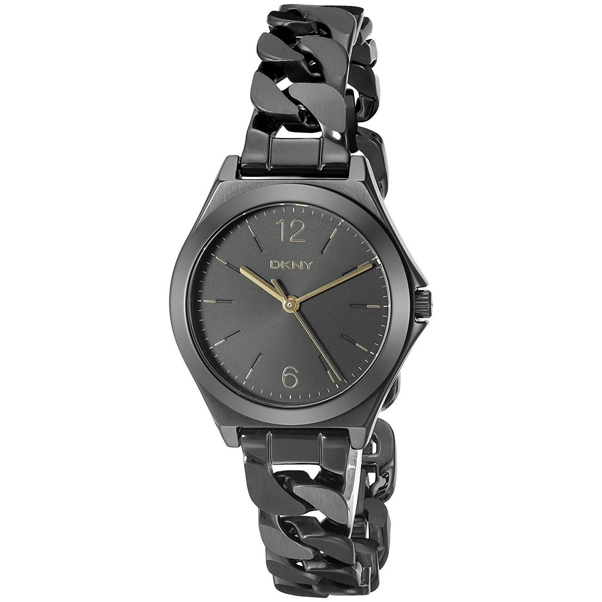 DKNY Women&#39;s NY2426 Parsons Black Stainless Steel Watch