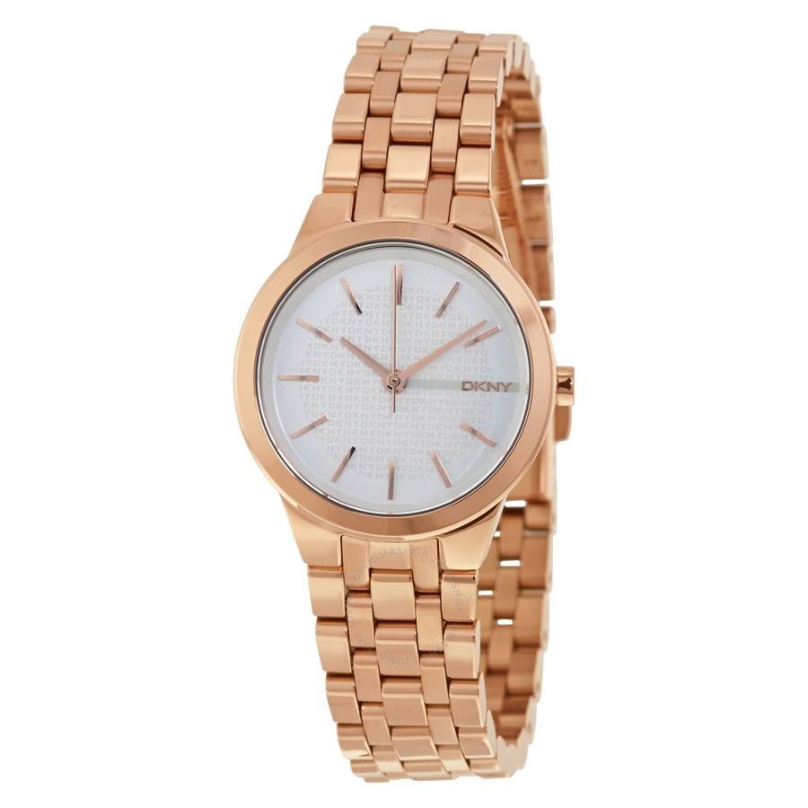 DKNY Women&#39;s NY2492 Park Slope Rose-Tone Stainless Steel Watch