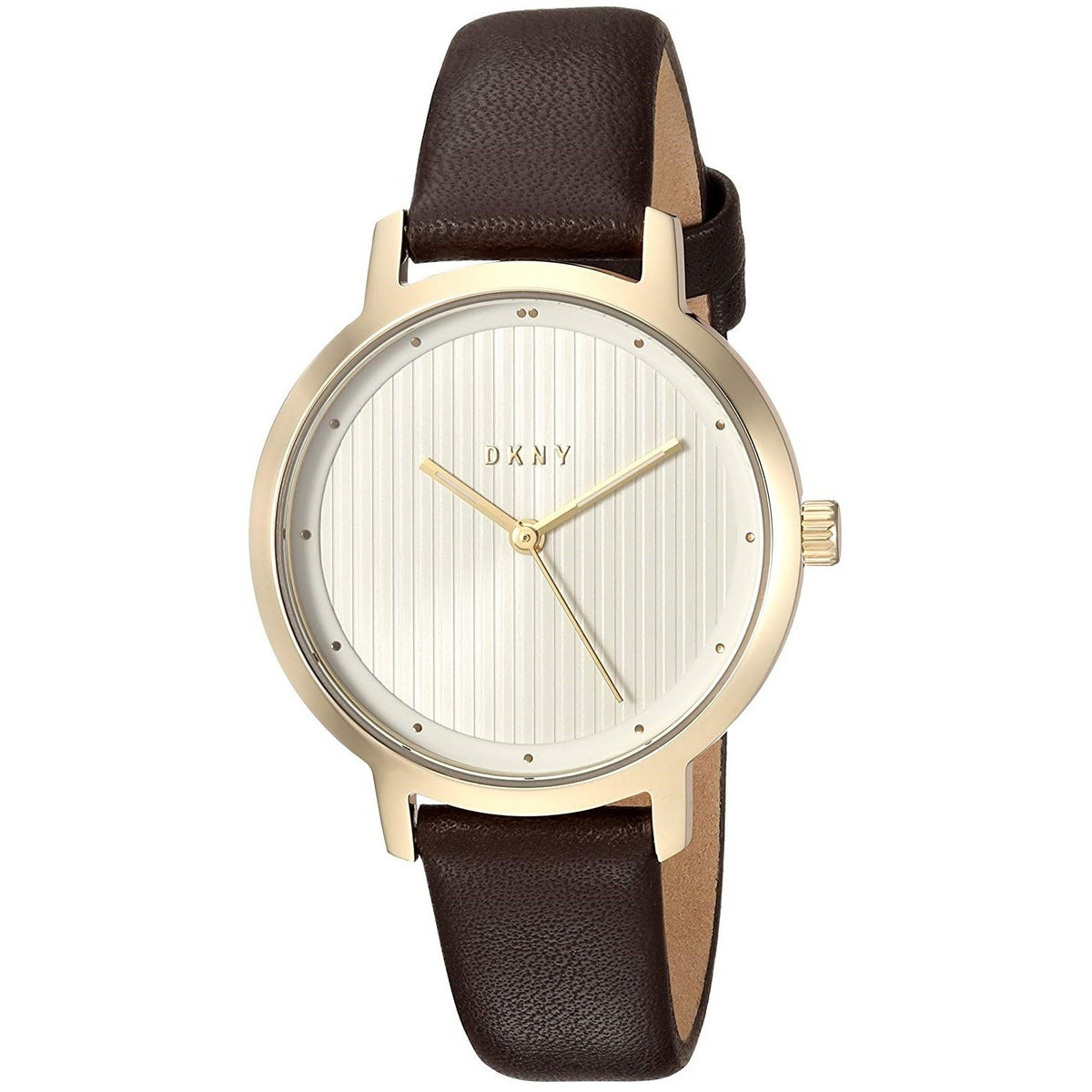 DKNY Women&#39;s NY2639 The Modernist Brown Leather Watch