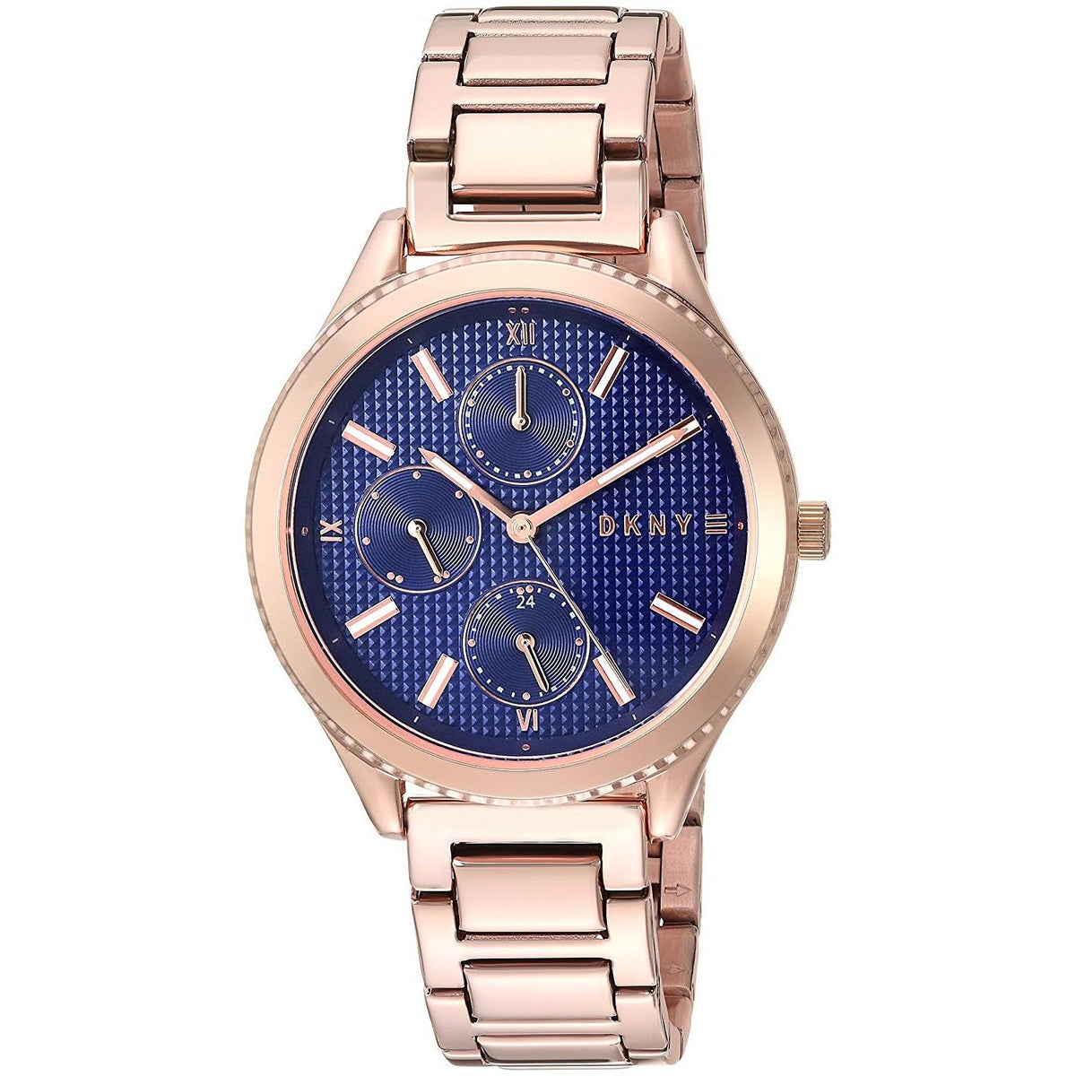 DKNY Women&#39;s NY2661 Woodhaven Chronograph Rose-Tone Stainless Steel Watch