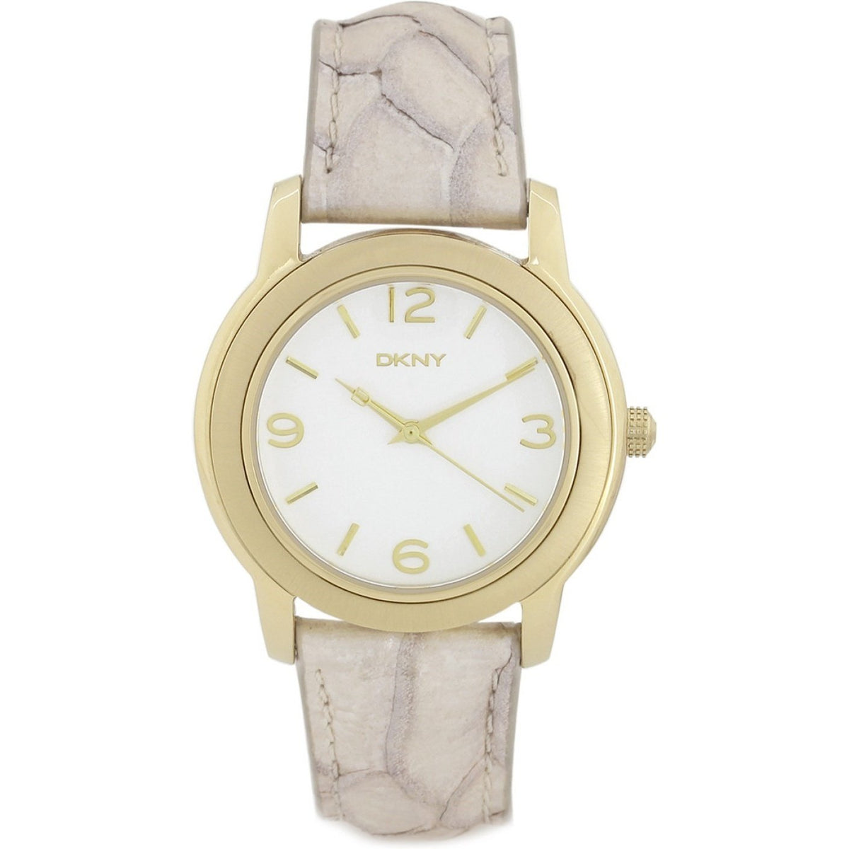DKNY Women&#39;s NY8333 Rose-Tone Leather Watch