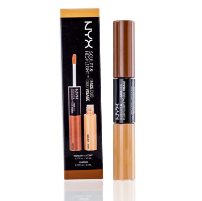Nyx Sculpt & Highlight Face Duo Cinnamon Peach .17 Oz Slightly Damaged SHFD04