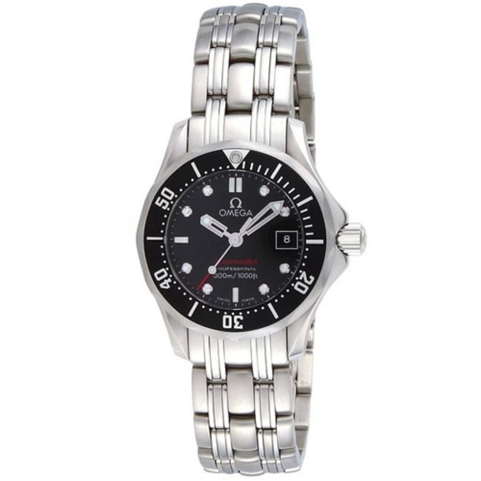 Omega Women&#39;s O21230286151001 Seamaster Diamond Stainless Steel Watch